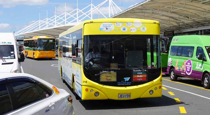 Bus Travel NZ MAN 12-223 Designline 216 Yellow Bus